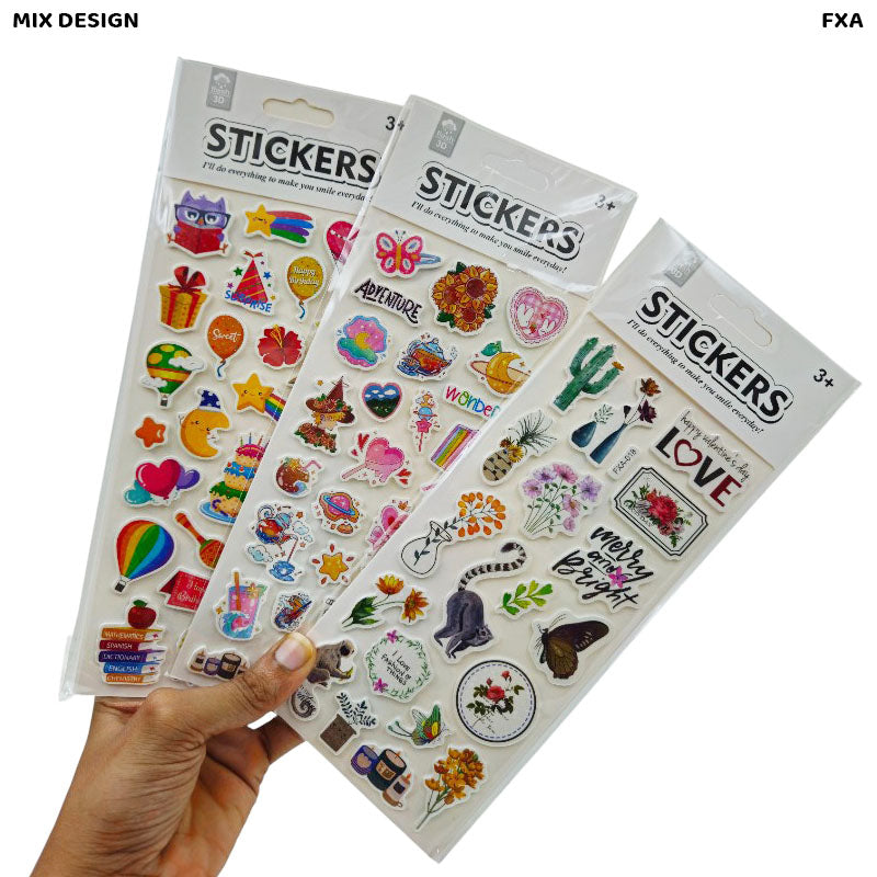 Gift To Love | Flash 3D Funny Cute Print Sticker | Code : FXA