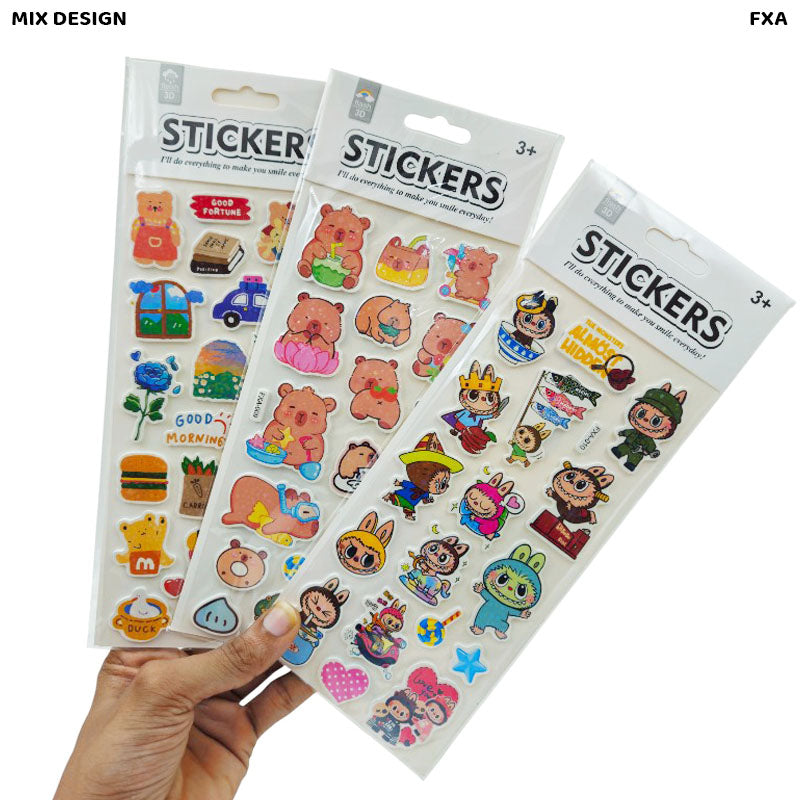 Gift To Love | Flash 3D Funny Cute Print Sticker | Code : FXA