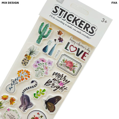 Gift To Love | Flash 3D Funny Cute Print Sticker | Code : FXA