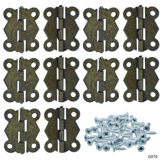 Gift To Love | Metal Fitting Hinges Fancy | Size : 19X25 Mm | Pcs : 10 Pcs | Code : G070