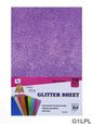 Gift To Love | Glitter Foam Sheet | Color : Purple | Size : A4 | Pcs : 10 Pcs | Code : G1LPL