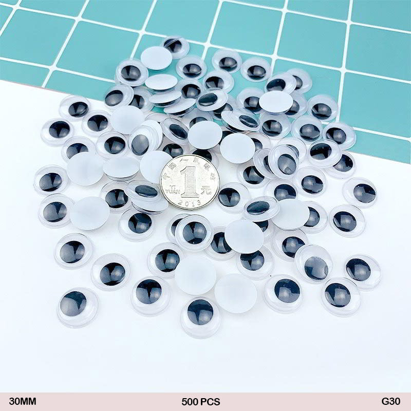 Gift To Love | Googly Eye Round | Size : 30 Mm | Pcs : 500 Pcs | Code : G30
