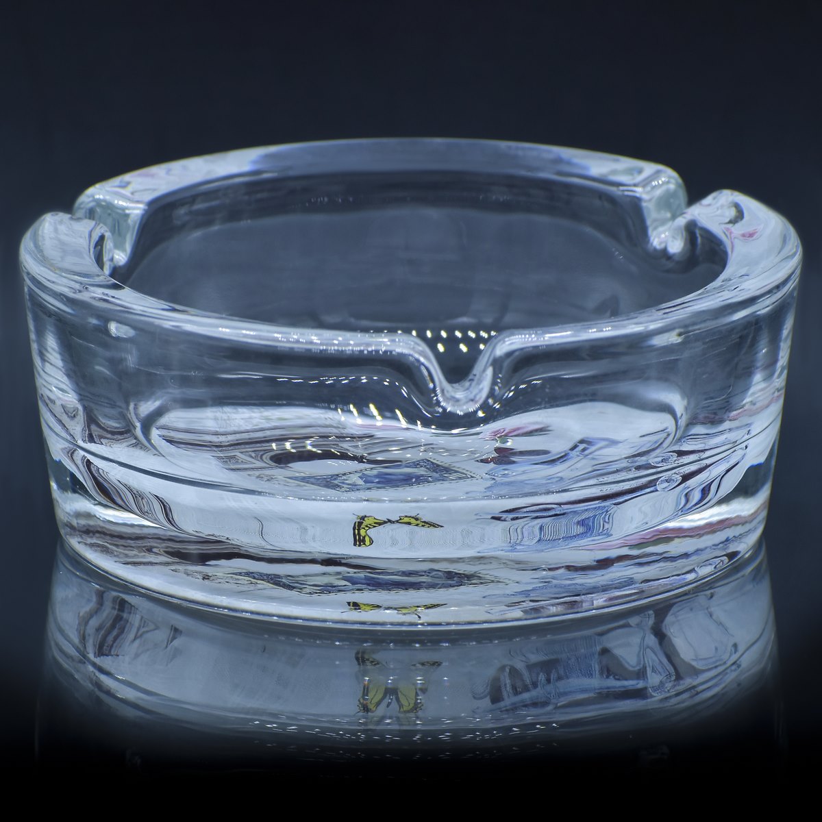 Gift To Love | Glass Ashtray Printed Round | Code : GAP-RD