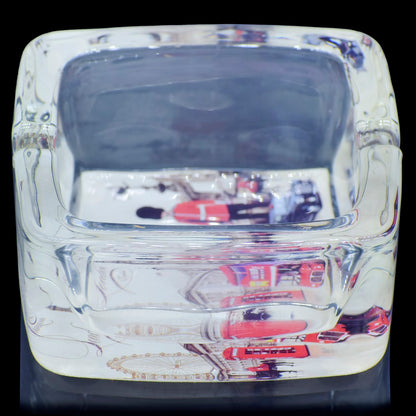 Gift To Love | Glass Ashtray Printed Square | Code : GAP-SQ