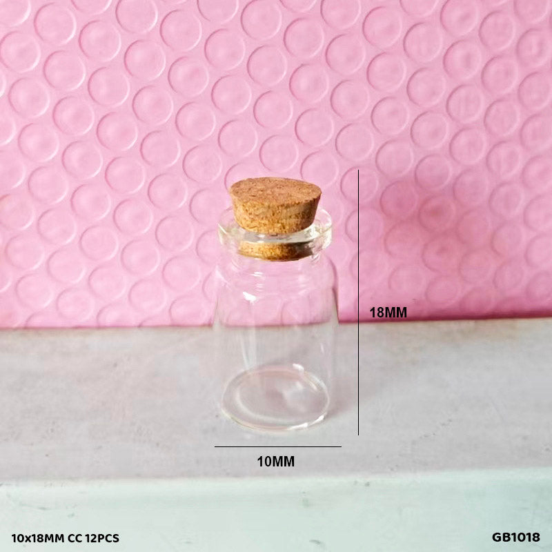 Gift To Love | Message Glass Bottle | Size : 10 Mm X 18 Mm | Pcs : 12 Pcs | Code : GB1018