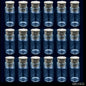 Gift To Love | Mini Glass Bottles With Cork | Size : 11 X 22 | Pcs : 18 Pcs Set | Code : GB11X22