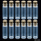 Gift To Love | Mini Glass Bottles With Cork | Size : 11 X 35 | Pcs : 12 Pcs Set | Code : GB11X35