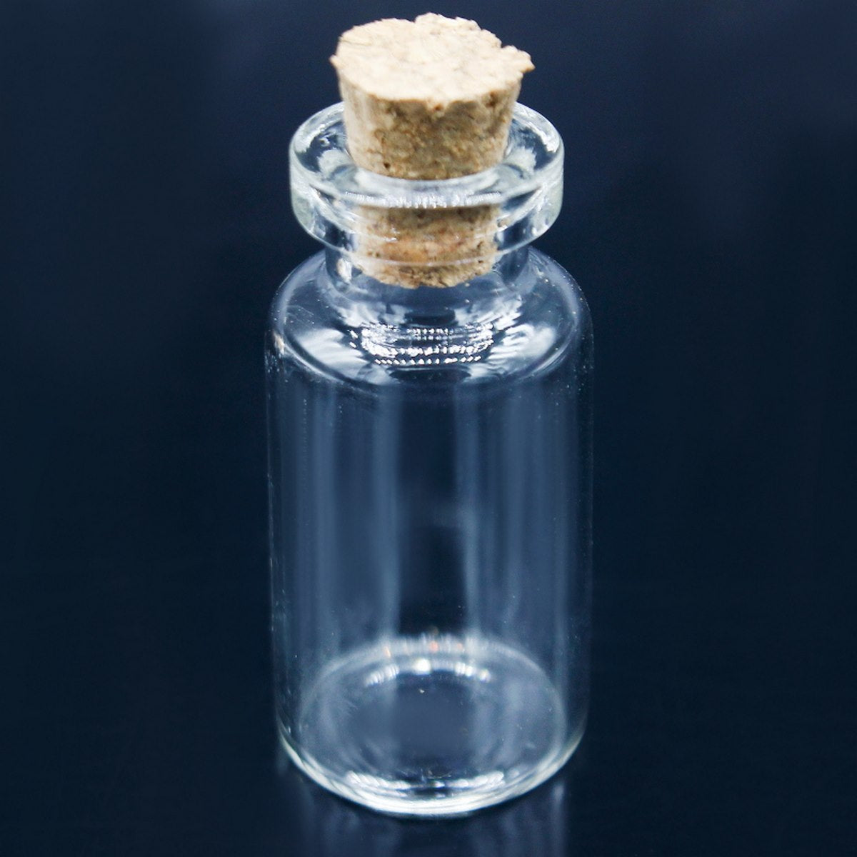 Gift To Love | Mini Glass Bottles With Cork | Size : 16 X 35 | Pcs : 10 Pcs Set | Code : GB16X35