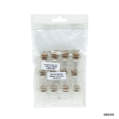 Gift To Love | Message Glass Bottle | Size : 22 Mm X 30 Mm | Pcs : 12 Pcs | Code : GB2230