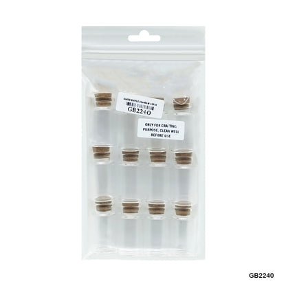 Gift To Love | Message Glass Bottle | Size : 22 Mm X 40 Mm | Pcs : 12 Pcs | Code : GB2240