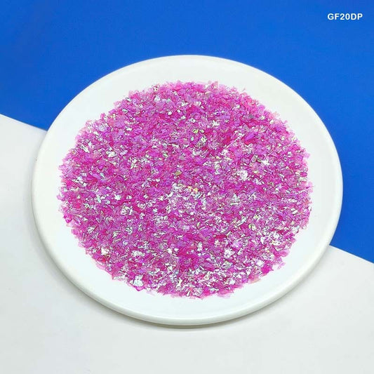 Gift To Love | Glittering Flakes | Color : Dark Pink | Size : 20 Gm | Code : GF20DP
