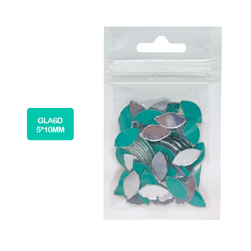 Gift To Love | Mirror Glass For Lippon Art Eye | Size : 5 Mm X 10 Mm | Code : GLA6D