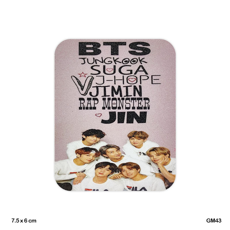 Gift To Love | Glitter Printed Fridge Magnet | Size : 6 X 7.5 Cm | Code : GM43