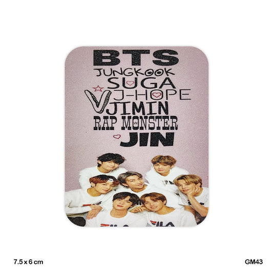 Gift To Love | Glitter Printed Fridge Magnet | Size : 6 X 7.5 Cm | Code : GM43