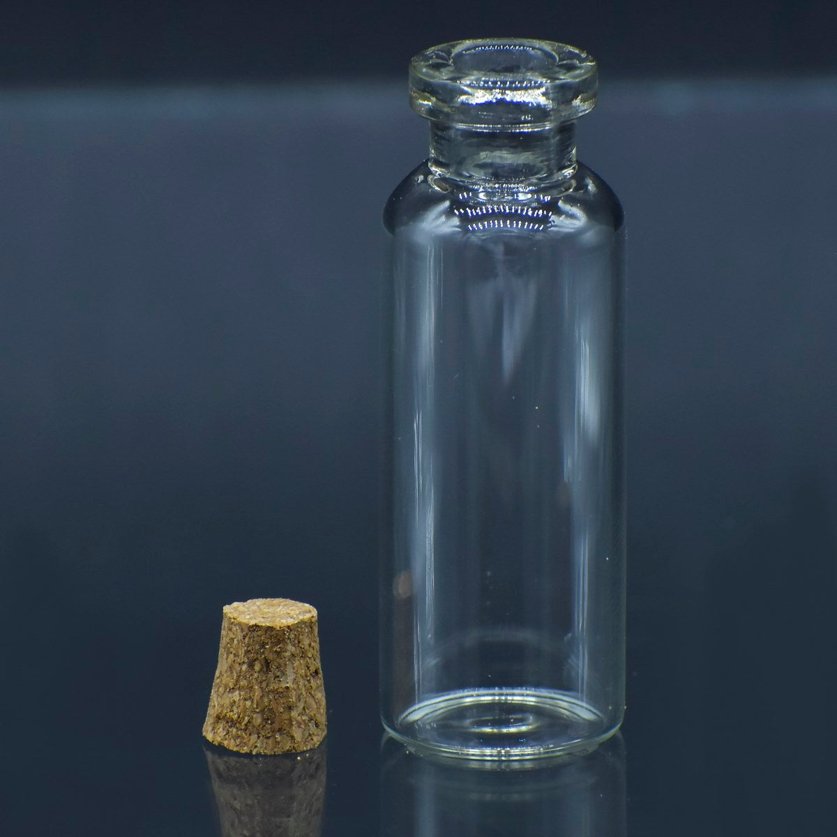 Gift To Love | Glass Messages Bottle | Size : 18 X 50 Mm | Pcs : 12 Pcs Set | Code : GMB18X50