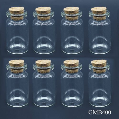 Gift To Love | Mini Glass Bottles with Cork 8pcs Set 10ML 22*40 40MM | Code : GMB400