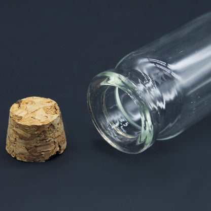 Gift To Love | Mini Glass Bottles With Cork | Size : 22 X 80 Mm | Pcs : 5 Pcs Set | Code : GMB800