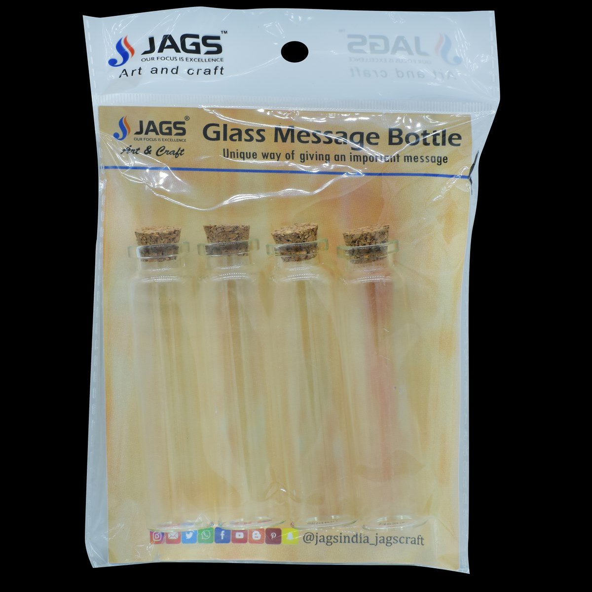 Mini Glass Bottles with Cork 4pcs Set 22*90 90MM GMB900