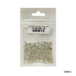 Gift To Love | Glass Metallic Resin Stones | Pcs : 10 Gm | Code : GRM15