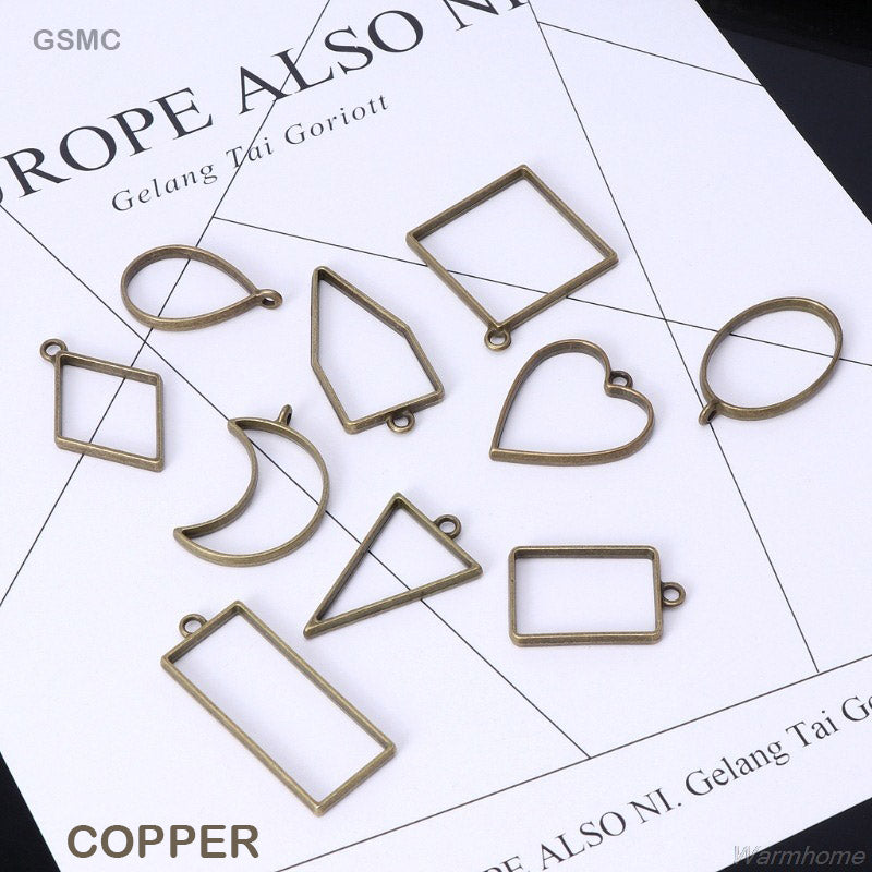 Bezels Mix Shape Set 10Pc Copper (Gsmc)-Gift To Love-Art & Craft
