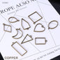 Gift To Love | Bezels Mix Shape Set | Color : Copper | Pcs : 10 Pcs | Code : GSMC