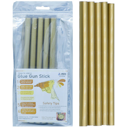 Gift To Love | Glue Stick Thick | Color : Metallic Gold | Size : 11 Mm X 20 Cm | Pcs : 5 Pcs | Code : GST5P-GD