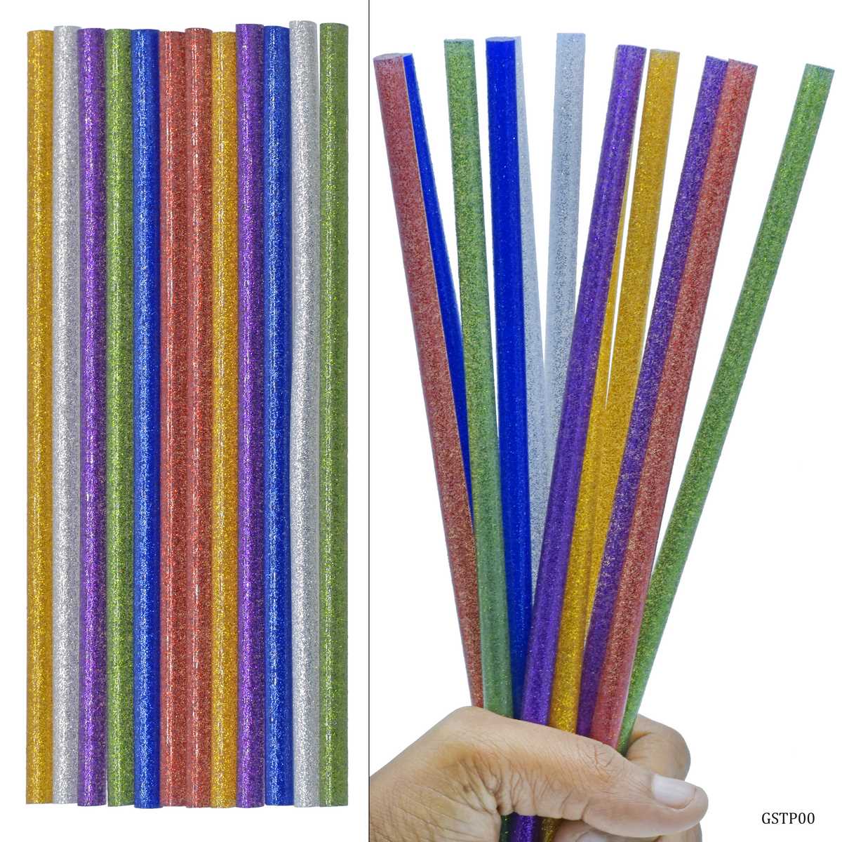 Gift To Love | Glue Stick Thin | Color : 6 Colour | Size : 8 Inch | Pcs : 12 Pcs | Code : GSTP00