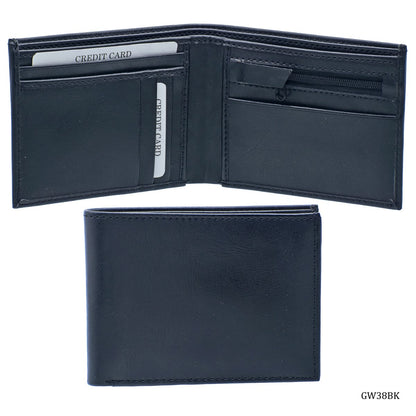 Gift To Love | Leatherette Gents Zip Wallet | Color : Black | Code : GW38BK