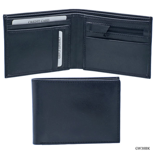 Gift To Love | Leatherette Gents Zip Wallet | Color : Black | Code : GW38BK