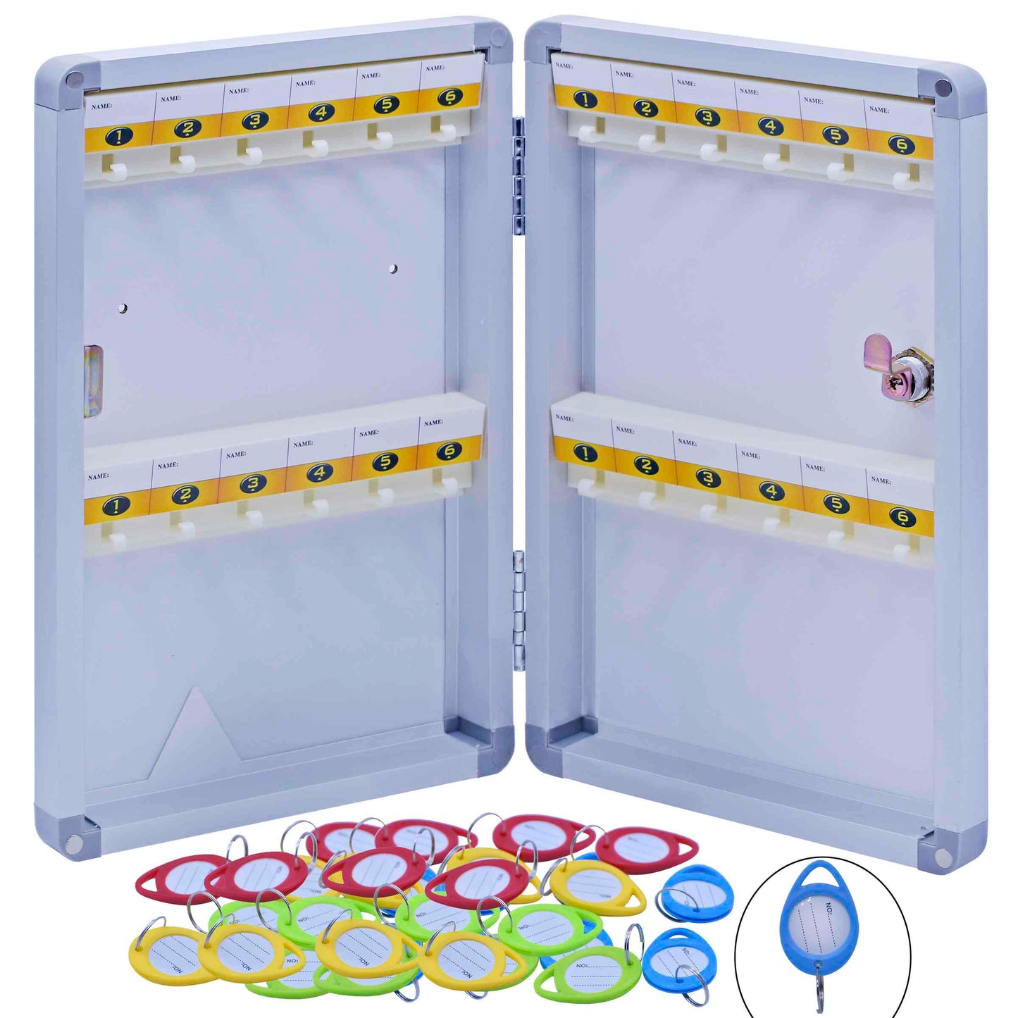 Gift To Love | Key Box Aluminum Cabinet | Pcs : 24 Keychain | Code : H-1024