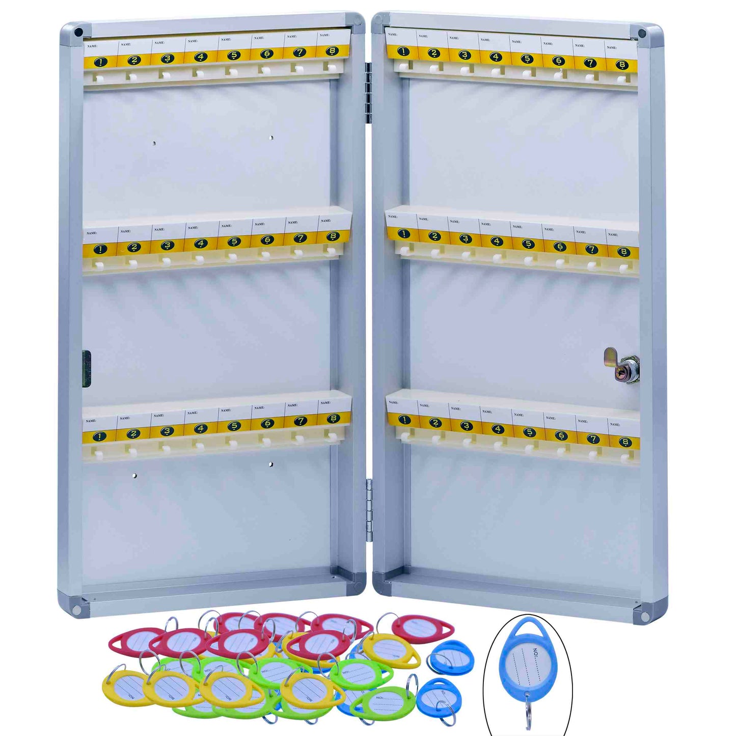 Gift To Love | Key Box Aluminum Cabinet | Pcs : 48 Keychain | Code : H-1048