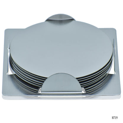 Gift To Love | Tea Coaster Steel Round | Pcs : 6 Pcs Set | Code : H719