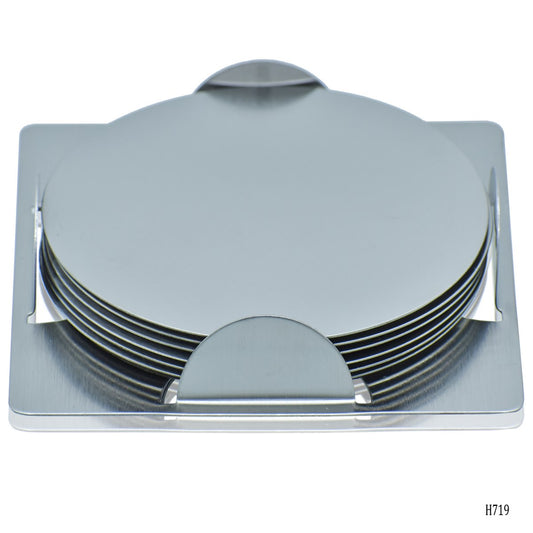 Gift To Love | Tea Coaster Steel Round | Pcs : 6 Pcs Set | Code : H719