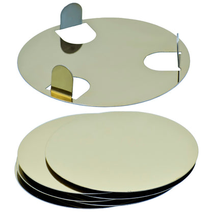 Gift To Love | Tea Coaster Steel Round | Color : Gold | Pcs : 6 Pcs Set | Code : H719GD