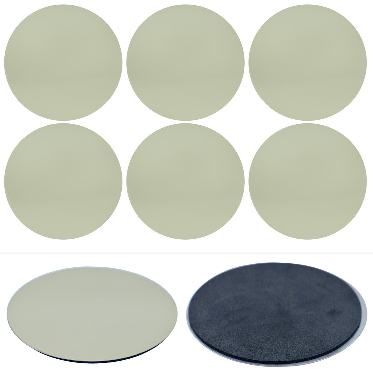 Gift To Love | Tea Coaster Steel Round | Color : Gold | Pcs : 6 Pcs Set | Code : H719GD