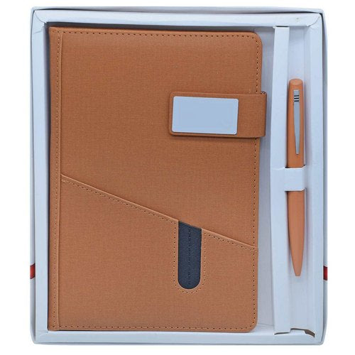 Gift To Love | Gifts Set Dairy With Ball Pen 2in1 Brown | Code : H913BN