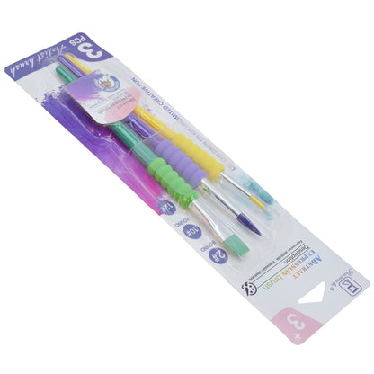 Gift To Love | Kids Painting Brush | Pcs : Set Of 3 Pcs | Code : HB6183B