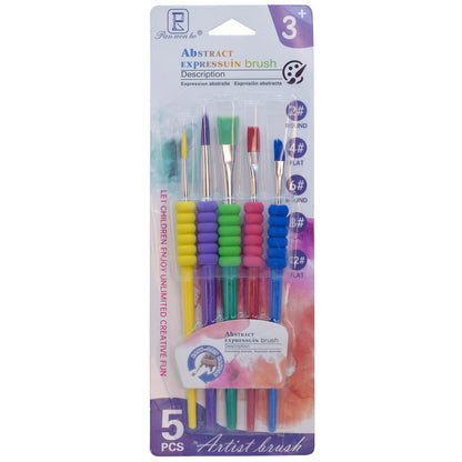 Gift To Love | Kids Painting Brush Mix | Pcs : Set Of 5 Pcs | Code : HB6185