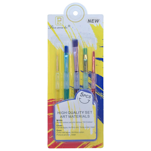 Gift To Love | Kids Painting Brush Flat | Pcs : Set Of 5 Pcs | Code : HB6187B