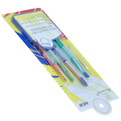Gift To Love | Kids Painting Brush Flat | Pcs : Set Of 5 Pcs | Code : HB6187B