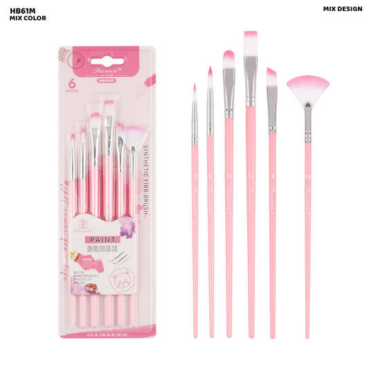 Gift To Love | Paint Brush Mixed | Pcs : 6 Pc | Code : HB61M