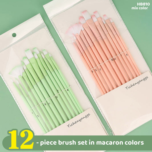 Gift To Love | Paint Brush | Color : Glossy Handle | Pcs : 12 Pcs | Code : HB810