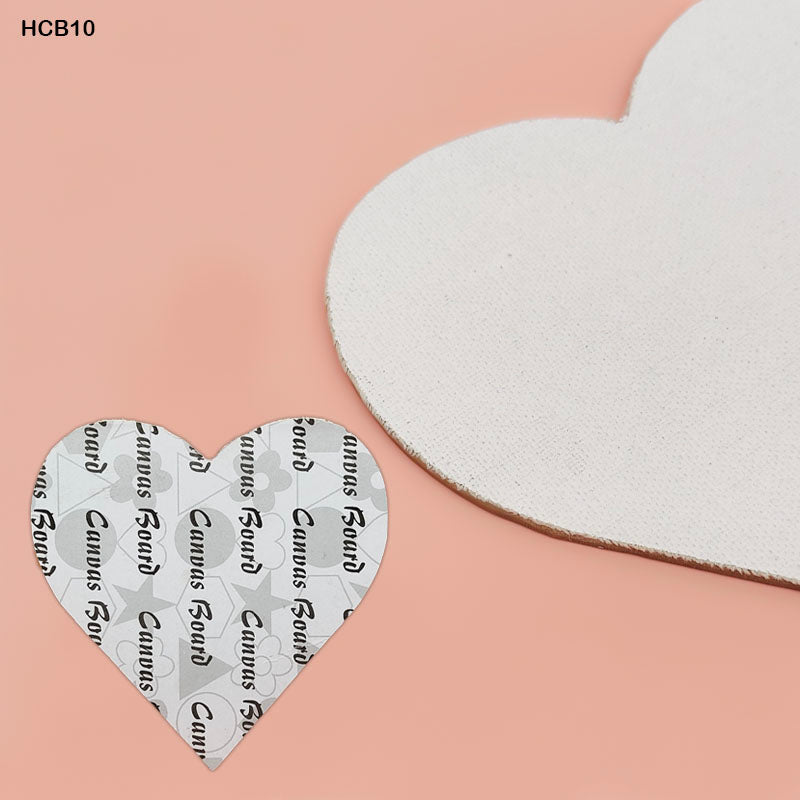 Heart Canvas Board 10 Inch Artorial