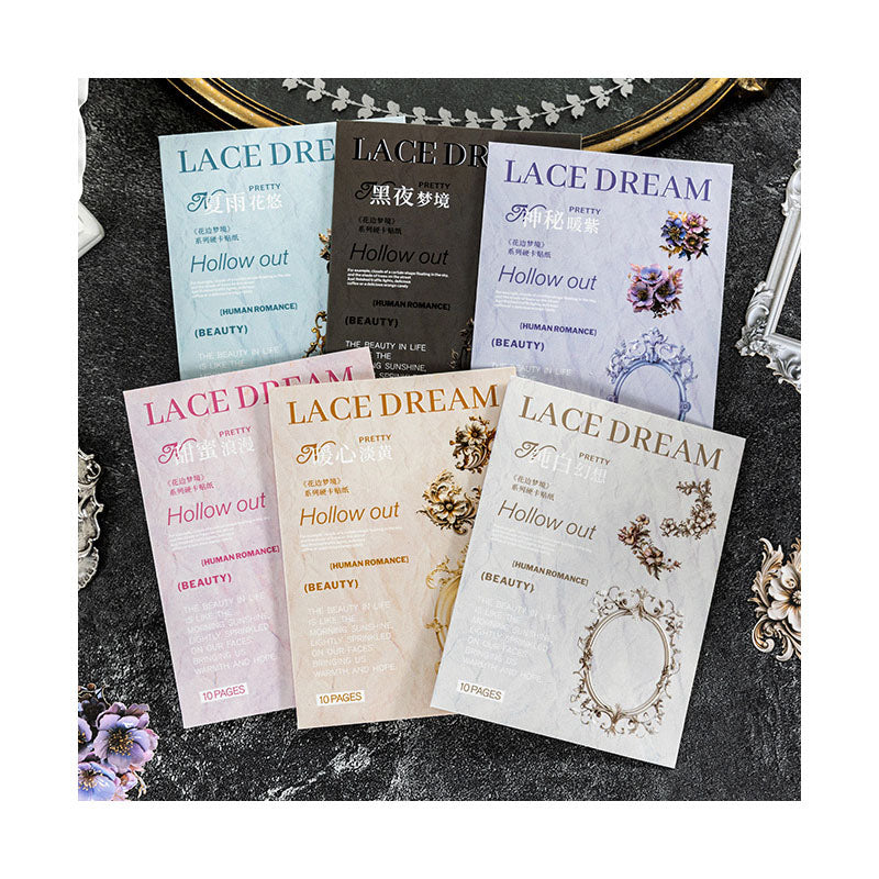 Hgdhbmj001 Lace Dream Frame Cutout Sticker 10Pc