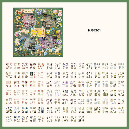 Gift To Love | Sticker Nostalgia Handbook | Pcs : 100 Pcs | Code : HJSC101