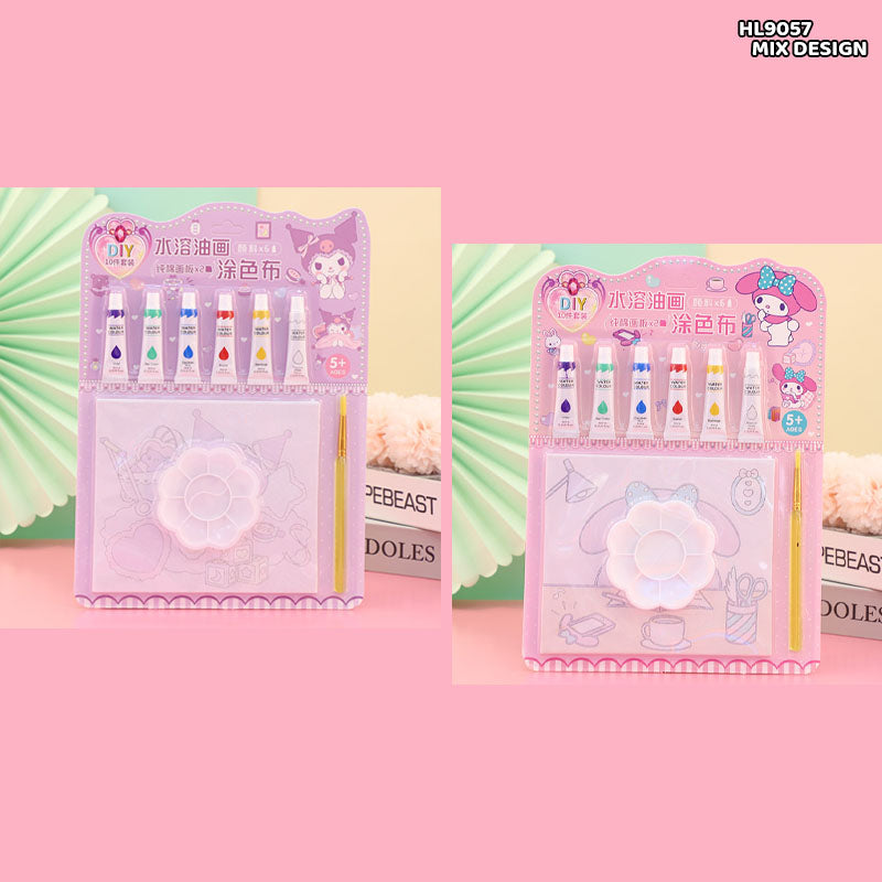 Hl9057 14X17Cm 2Pc Canvas Board With Color Kit