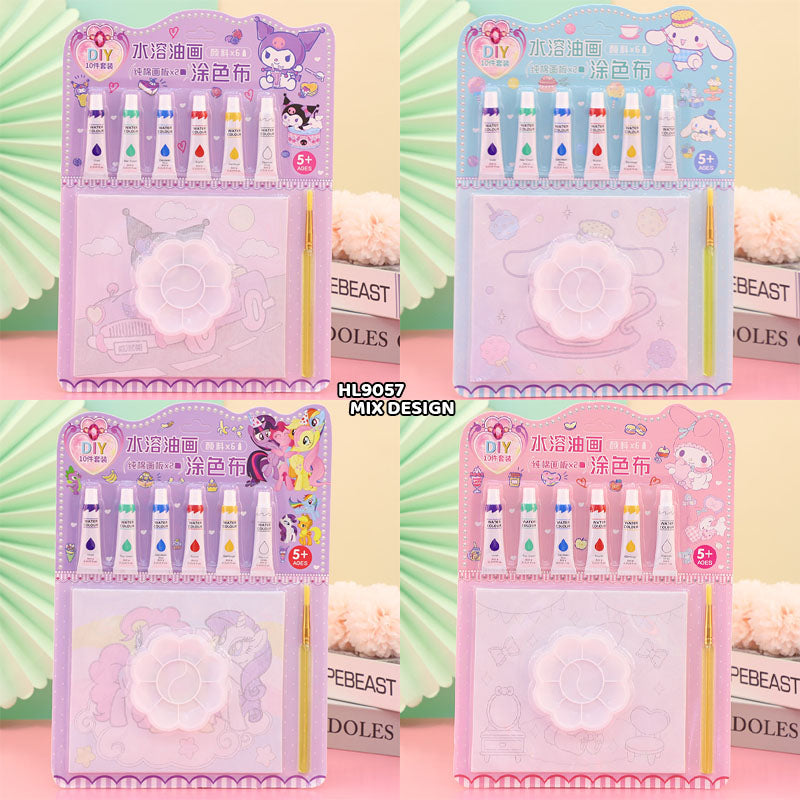 Gift To Love | Canvas Board With Color Kit | Size : 14 X 17 Cm | Pcs : 2 Pc | Code : HL9057
