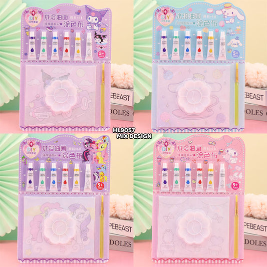 Gift To Love | Canvas Board With Color Kit | Size : 14 X 17 Cm | Pcs : 2 Pc | Code : HL9057