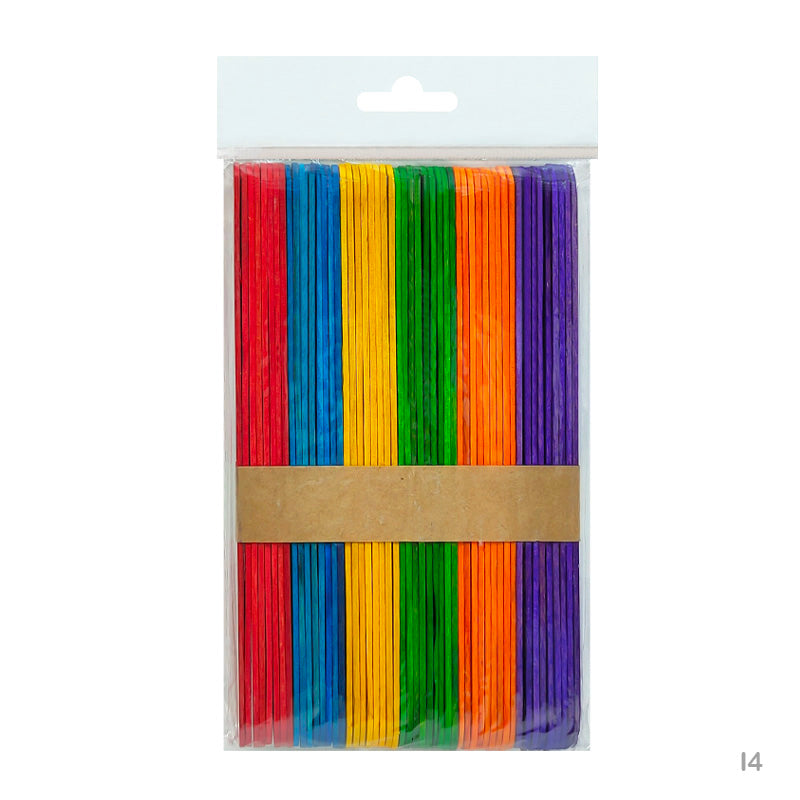 Ice Cream Stick Big multi-color 50 Pcs