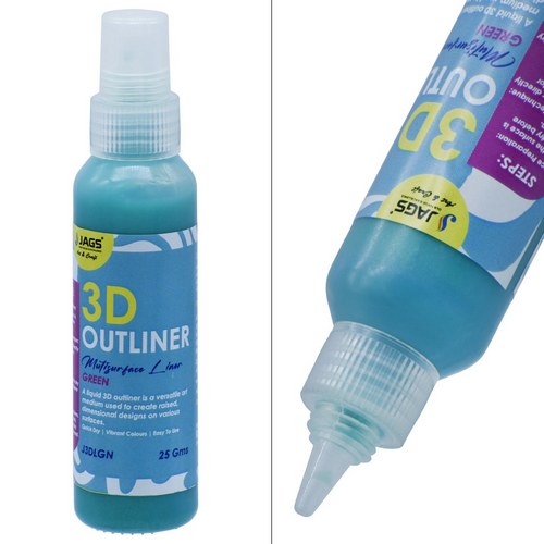 Gift To Love | Jags 3D Outliners Multi Surface 25GM Green | Code : J3DLGN
